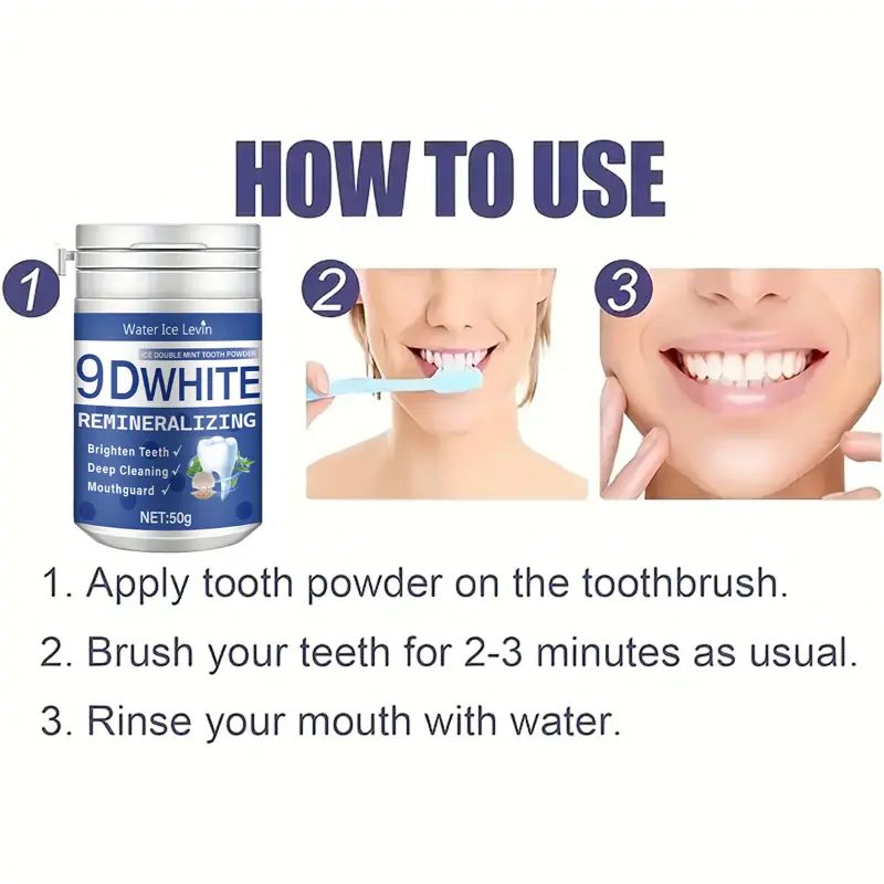 9D White Remineralizing Tooth Powder — 6