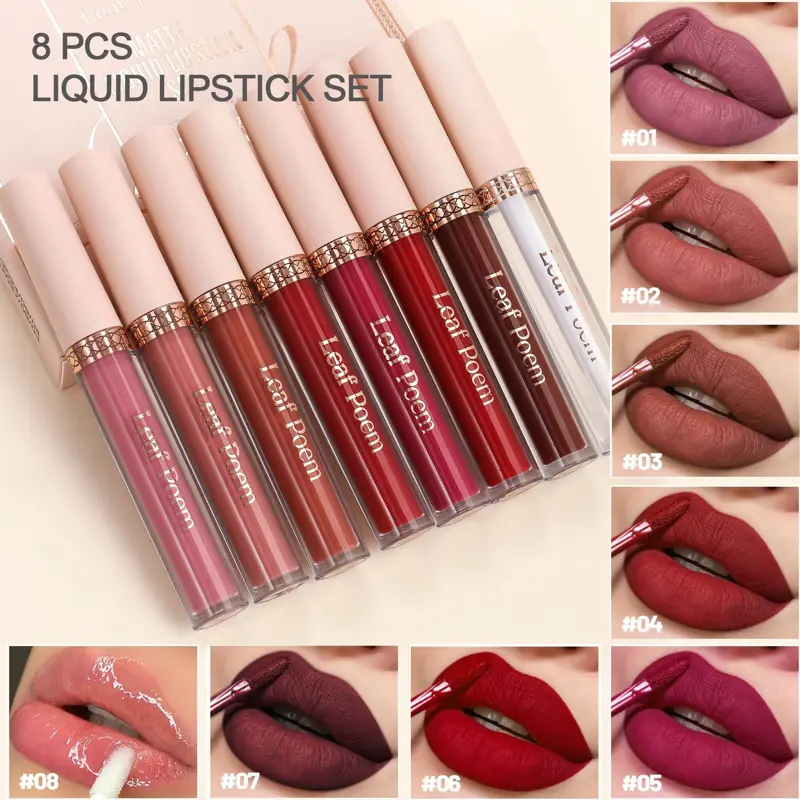 Leaf Poem 8-Pc Matte Liquid Lipstick Set — 2