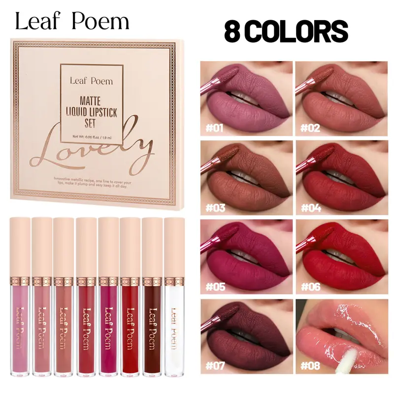 Leaf Poem 8-Pc Matte Liquid Lipstick Set — 3