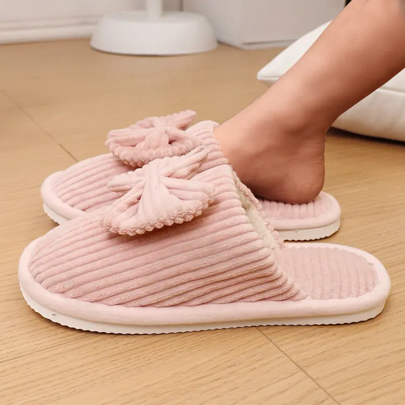 Women's Bow Slip-On Slippers